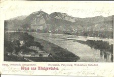 AK Königswinter Rhein-Sieg-Kreis -Dampfschiff, Drachenfels, Petersberg -1902 gl.