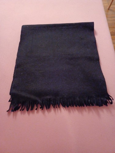 114x27cm fleece schal schwarz - fleece,