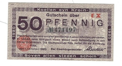 Notgeld köln stadt - ,