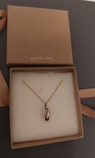 Panzerkette mit Anhänger  beides echtgold 333 - Gewicht 3,2 gramm 