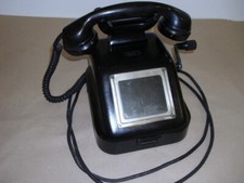 Telefon RFT DDR Kurbeltelefon, Metall/Bakelit,Schwarz Deko Telephon analog