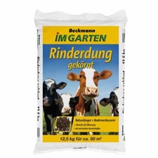 12,5 Kg Rinderdung gekörnt Bodenverbesserer Naturdünger BIO Anbau geeignet