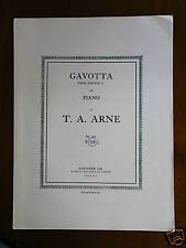 Klavier Cembalo DR ARNE Gavotta aus Sonate V