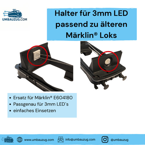 3mm led halter passend - led,