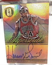 Horace Grant On Card Auto numbered /99 Gold Standard 2012-13 Chicago Bulls #15