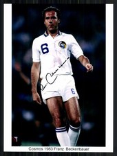 Franz Beckenbauer Cosmos New York Groß Foto Original Signiert+ G 44920
