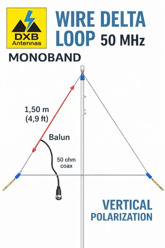 Delta loop mhz drahtantenne - loop,