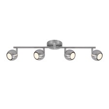 Nordlux LED Deckenstrahler Chicago Stahl gebürstet 4 x 4,6W GU10 1380lm warmweiß