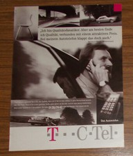 Seltene Werbung TELEKOM C-TEL - Das Autotelefon - Qualitätsfanatiker 1997