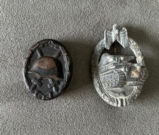 Entnazifiziert Panzerkampfabzeichen Verwundetenabzeichen PKA VWA Orden