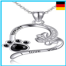 Fuchs Katze Halskette Sterling