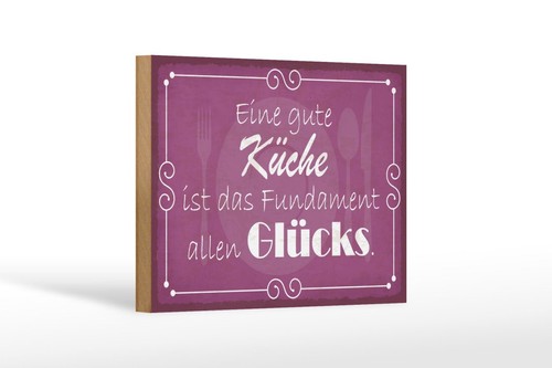 Holzschild gute küche - gute,