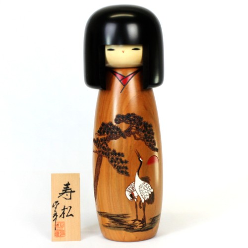 Kokeshi meotozuru 31 cm - "meotozuru",