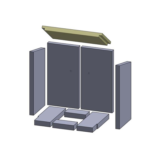 Heizgasumlenkplatte 380 174 - heizgasumlenkplatte, x