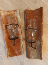 Wandkerzenhalter Dachziegel Doppelpack