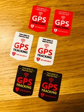 6x GPS TRACKING Aufkleber Sticker Security Bike Fahrrad Sicherheit E Scooter Bus