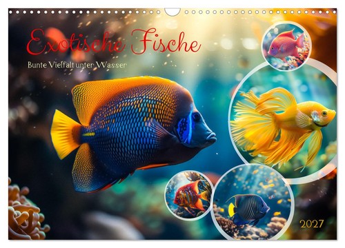 Exotische fische wandkalender - exotische, (wandkalender