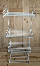 Altes Metallregal Regal Hängeregal weiß Shabby 50er/60er Jahre Deko HAUS GARTEN 