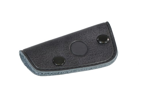 Leder schlüsseletui blau - schlüsseletui,