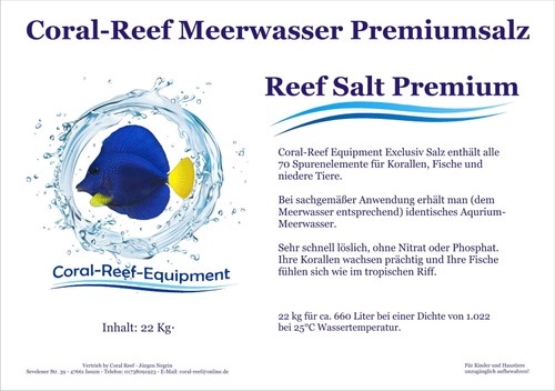 Coral reef premium salz - premium, salz-