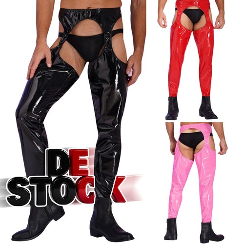Herren wetlook hose - wetlook,