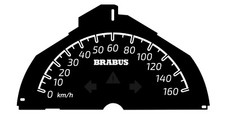 Tachoscheibe 160 km/h  für Smart 451  Passion Brabus Xclusive Ultimate R125