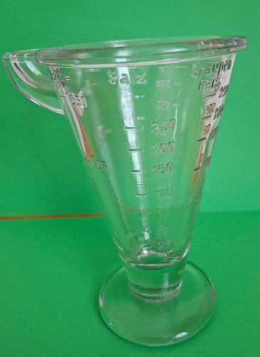 Alter glas messbecher 250 ml - 250,