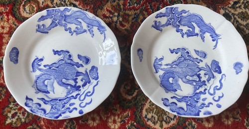Coalport blue dragon - x,