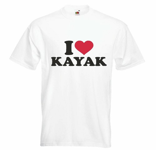 Shirt love kajak fahren - t-shirt, i