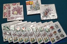 Konvolut ca. 120 Servietten mit Blumen-Motiv - SCHWABE / Fasana / WIDA - retro