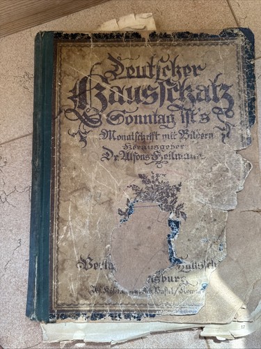 Antiques buch deutscher - buch,