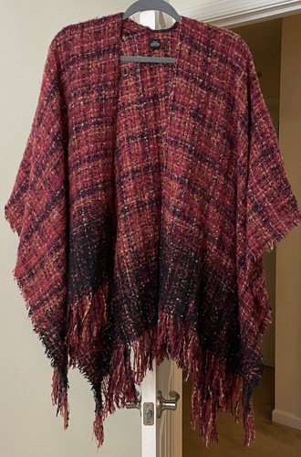 Artsy poncho wrap cardigan - poncho,