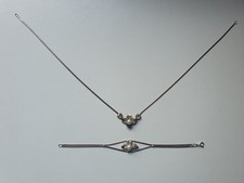  Vintage Silber Collier +