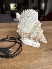 Vintage Lampe Echte Muschel Tischlampe Funktioniert Einwandfrei Maritim Deko
