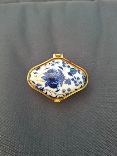 Pillendose porzellan blaue - pillendose,