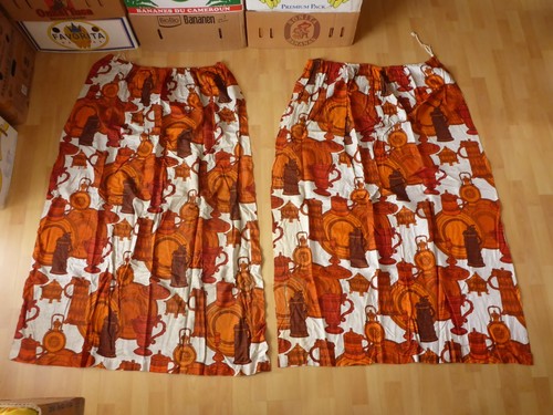 Alter vorhang stoff - 2x,