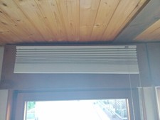 2x Plissee Raff Rollo 100 x 150 cm Creme Weiß Wand Befestigung Metall 