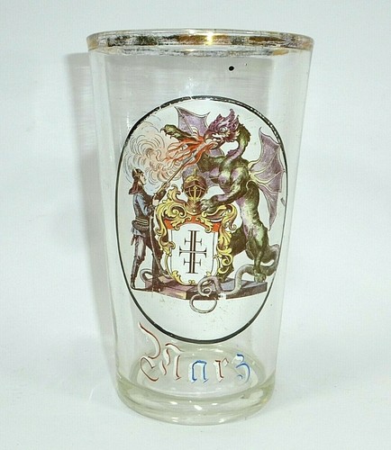 Seltenes bierglas 1900 - bierglas,