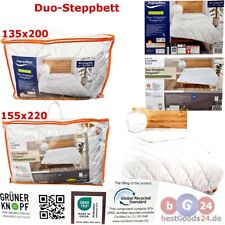 Duo-Steppbett Bettdecke  2-aufeinandergesteppte Decken 135x200/155x220cm