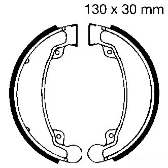 Bremsbacken hinten ebc - hinten, h310