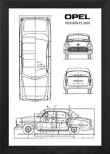 Brandneu Opel Rekord P1 1959