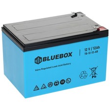 12V 12Ah AGM Batterie Bluebox