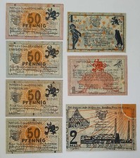 Notgeldscheine der Gemeinde Ennigerloh, komplette Serie von 01. Juni 1921