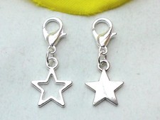 Charms Anhänger STERN Charm *Star Sternchen Hellsilber Antiksilber Armband Kette