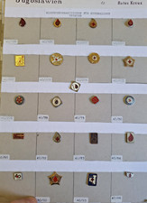 21x Jugoslawien Rot Kreuz Blutspende Abzeichen Orden Ehrenzeichen Erste Hilfe