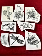 LaBLANCE 8 Stempel " Blumen -