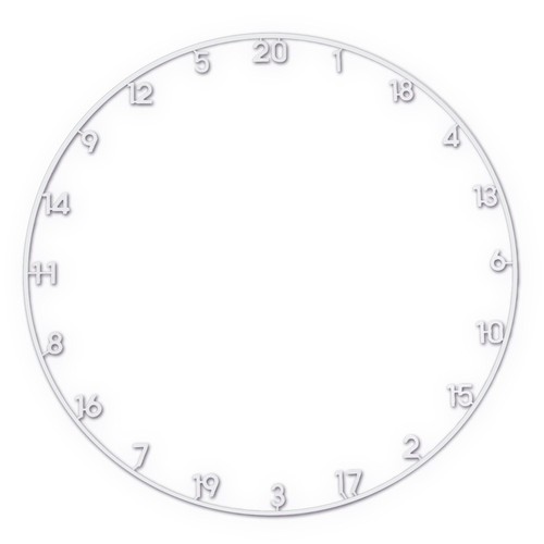 Premium zahlenring dartscheibe - premium,