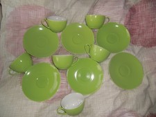 ❤️ 6 x Ritzenhoff & Breker FLIRT  neuwertig  DOPPIO GRÜN Kaffee Tasse Untertasse