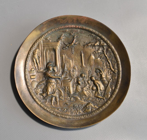 Antik bronze teller minerva - antik,
