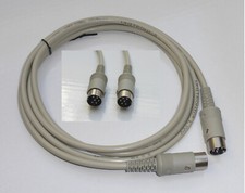 Commodore 64/128/116/16/+4 Serial Kabel für Floppy/Drucker. Weißer Stecker. 2M.